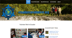 Desktop Screenshot of ecuadorecovolunteer.org